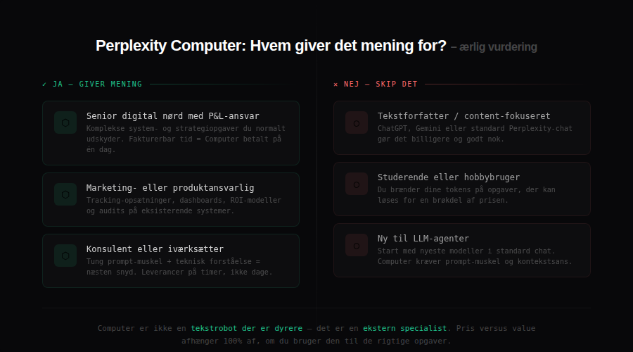 Perplexity Computer - Hverm får noget ud af det?