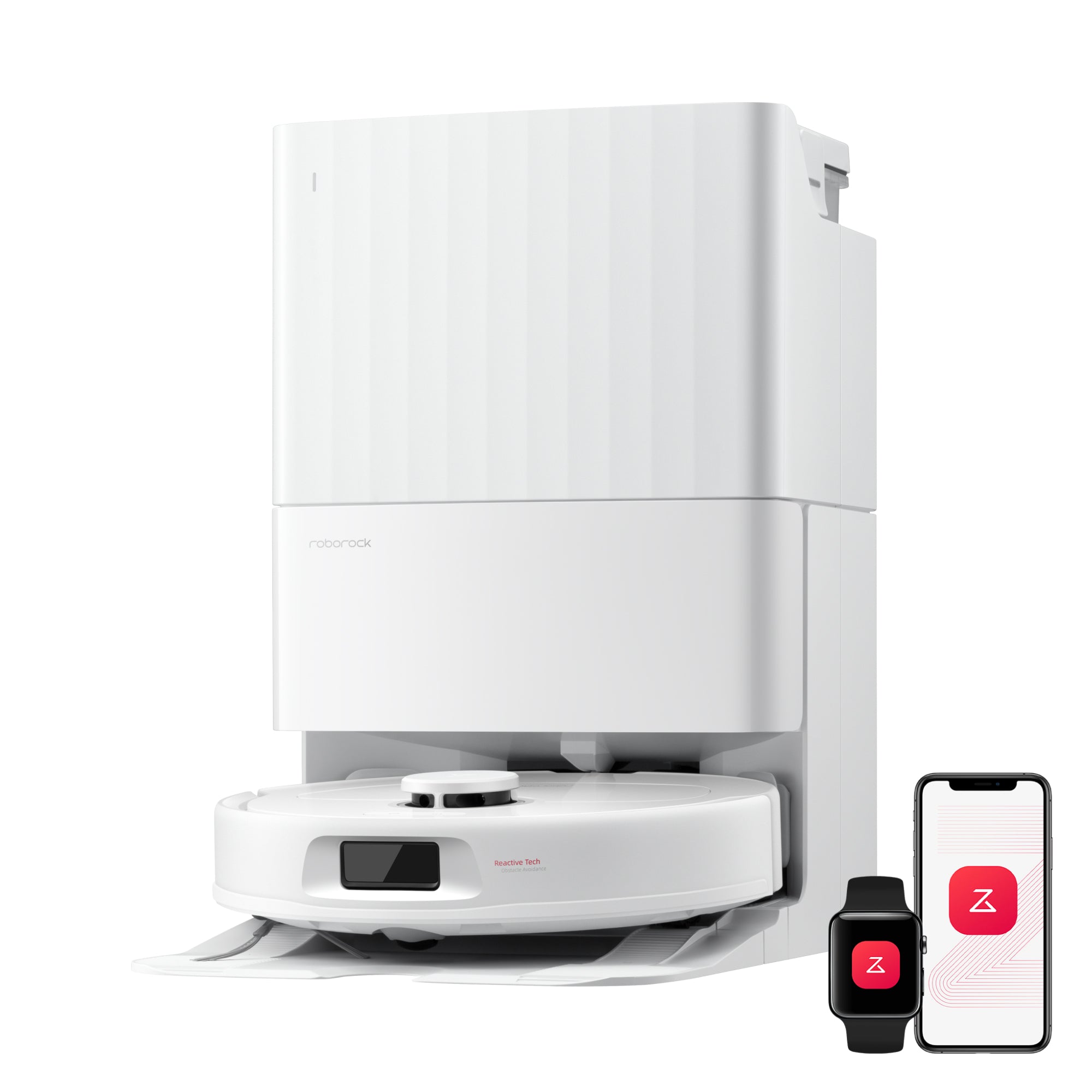 Roborock Qrevo S Pro foran sin multifunktionsstation