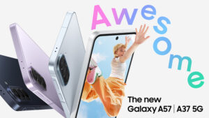 Samsung Galaxy A57 og A37 5G i flere farver