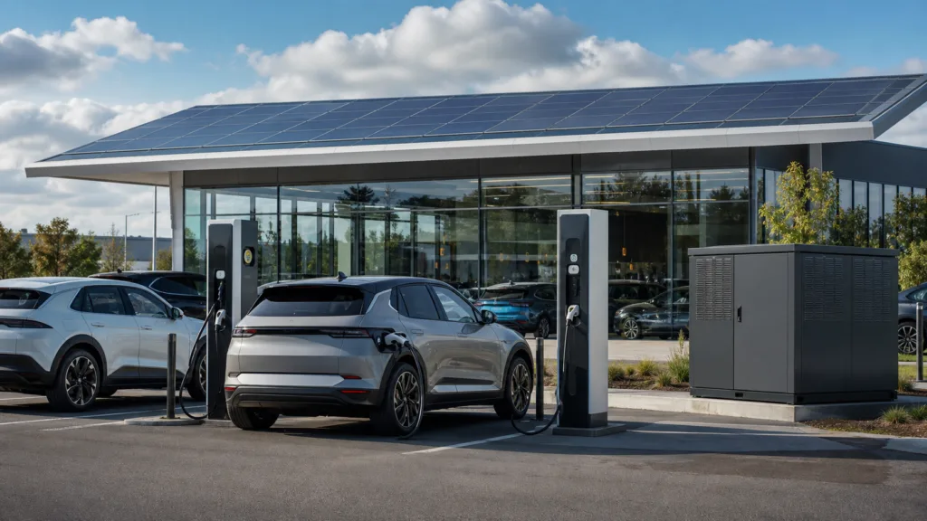 Toyota-forhandler skar elregningen 55 procent med sol, batteri og styring