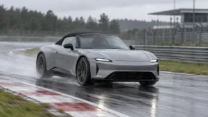 Elektrisk Porsche 718 Boxster uden camouflage set på Nürburgring