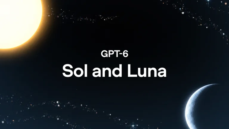 OpenAIs officielle illustration til GPT-6 Sol og Luna
