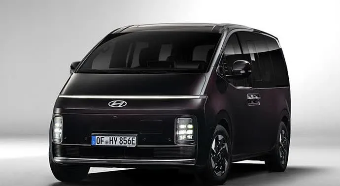 Hyundai Staria Electric i studieoptagelse