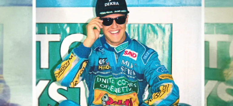 Officielt Netflix-artwork til dokumentarfilmen Schumacher ’94
