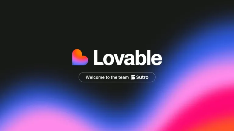 Grafik fra Lovable om opkøbet af Sutro