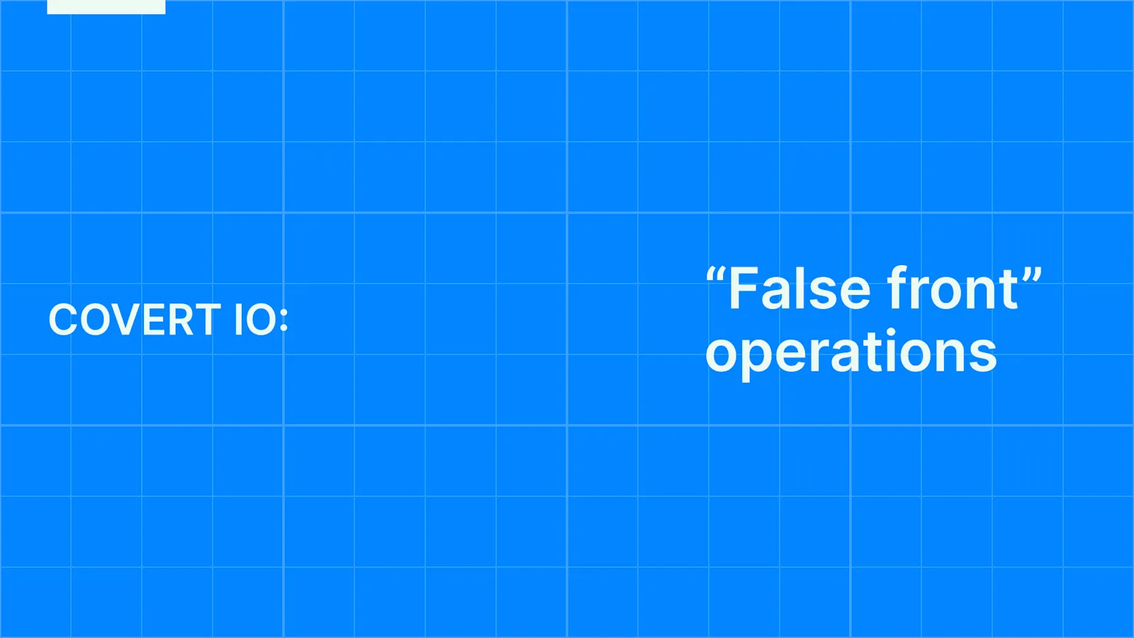 Disrupting AI-enabled “false front” operations
