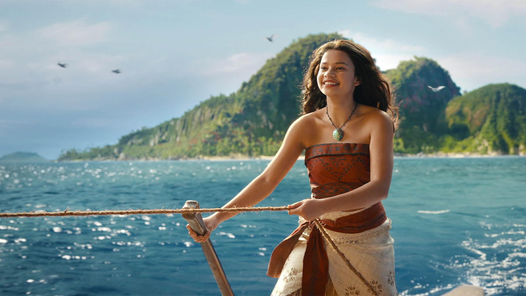Vaiana i Disneys live-action-film. Officielt pressefoto.