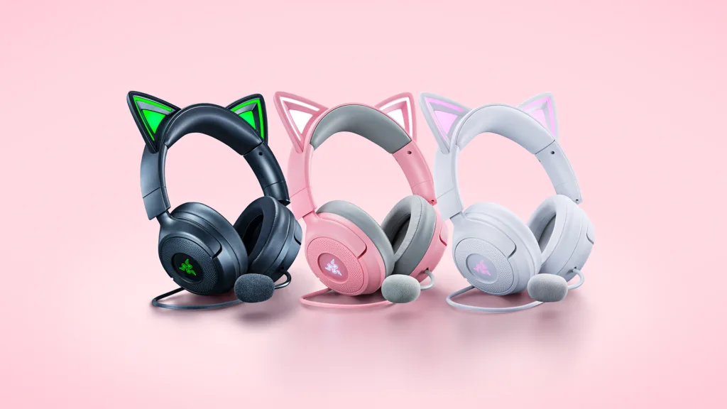 Razers nye Kitty-headset lader katteørerne lyse med streamen