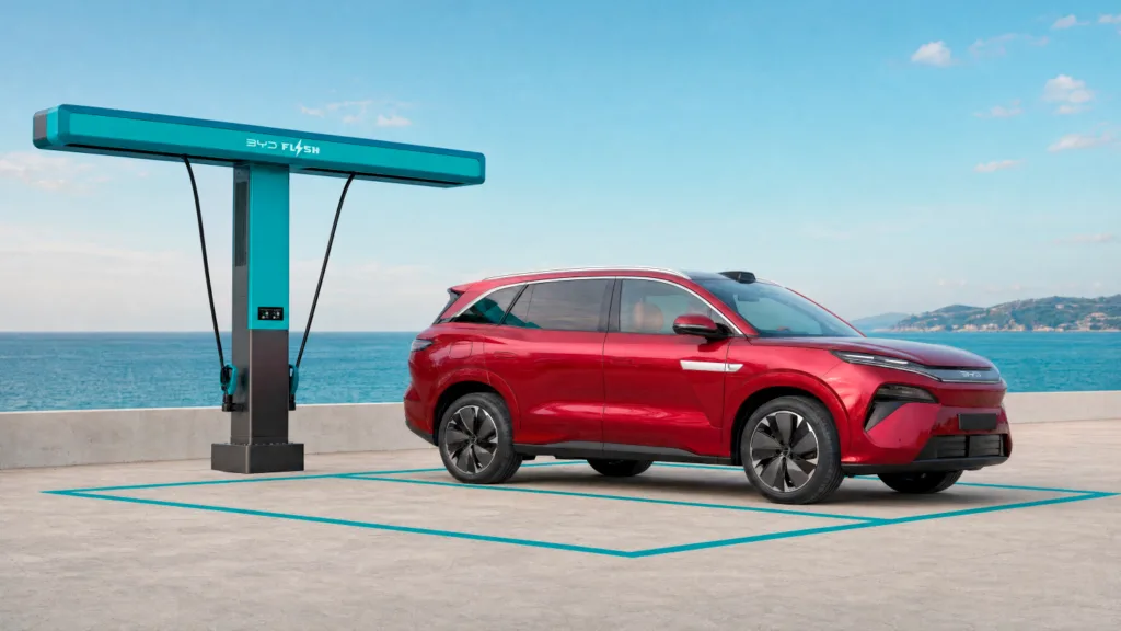 BYD ATTO 8 lader fra 10 til 97 procent på ni minutter ifølge producenten