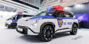 Kia viser elektriske politibiler baseret på EV5 og PV5